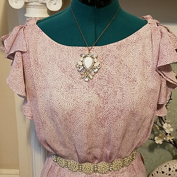 LOFT Purple Dress - Picture 2 of 5